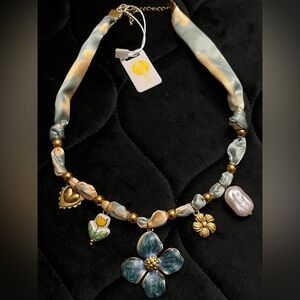 GEMELLI Scarf Charm Necklace